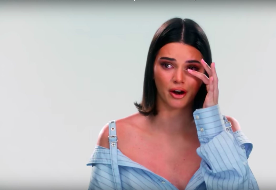 Kendall Jenner crying